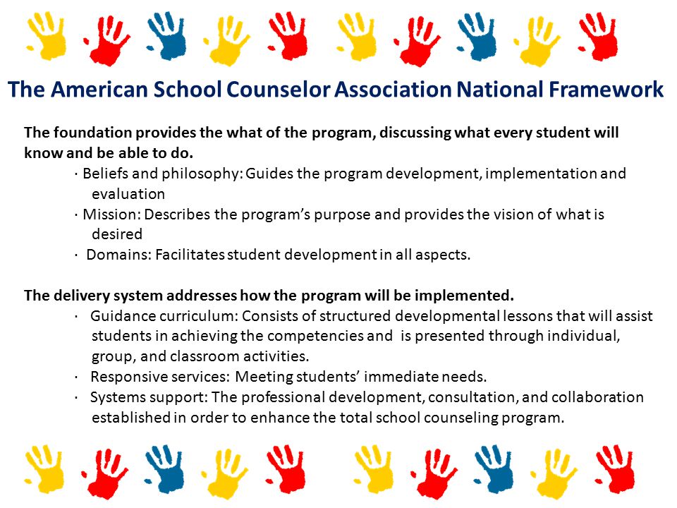 The American School Counselor Association National Framework