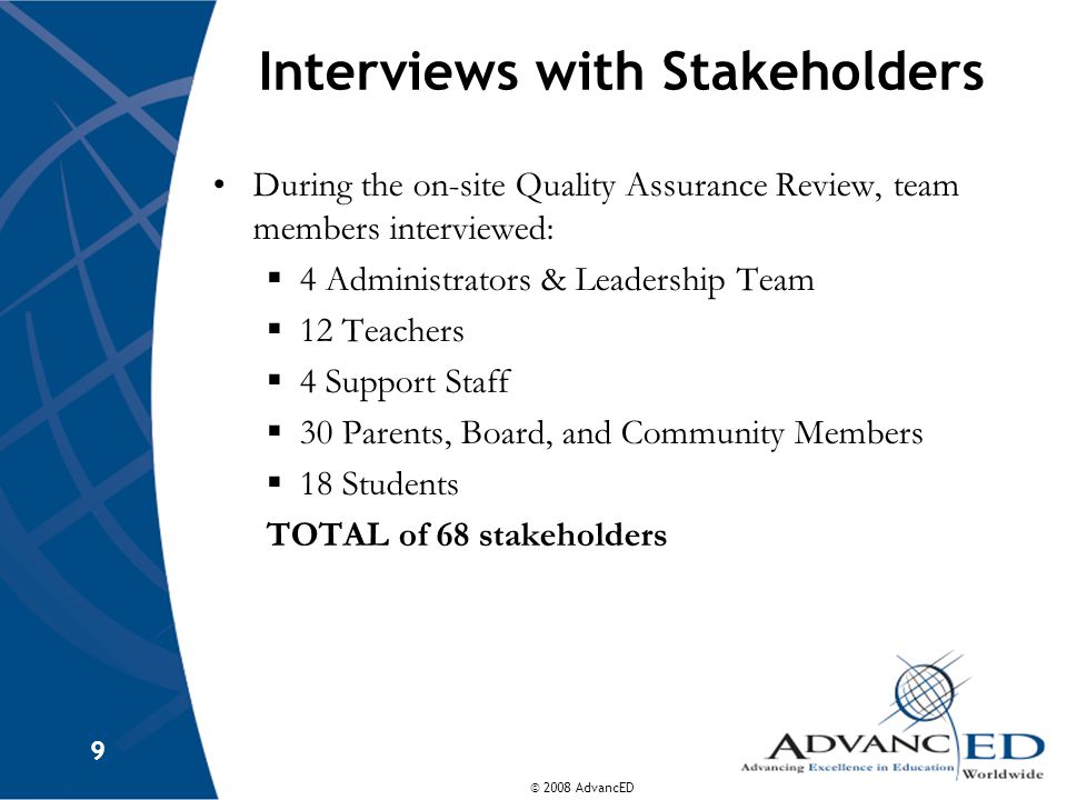 Interviews with Stakeholders