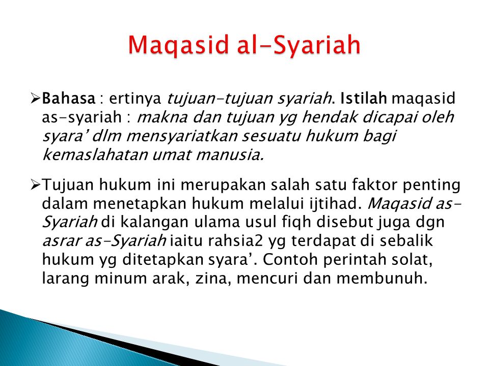 Maqasid al-Syariah