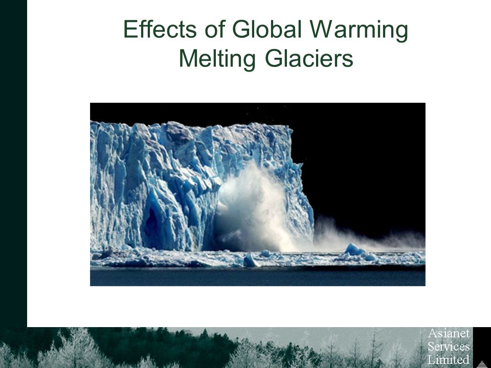 Effects of Global Warming Melting Glaciers