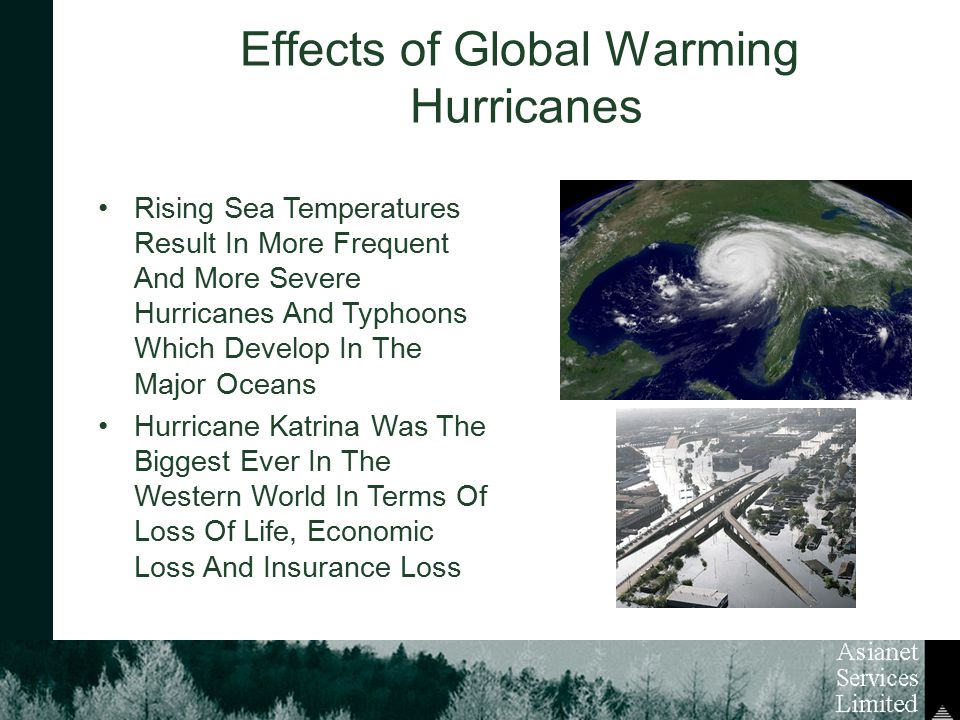 Effects of Global Warming Hurricanes