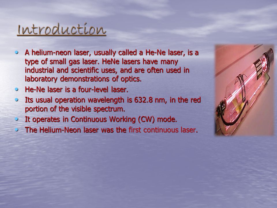 Helium-neon Laser. - ppt video online download