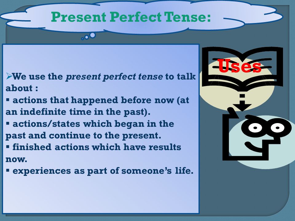 Present Perfect Tense: