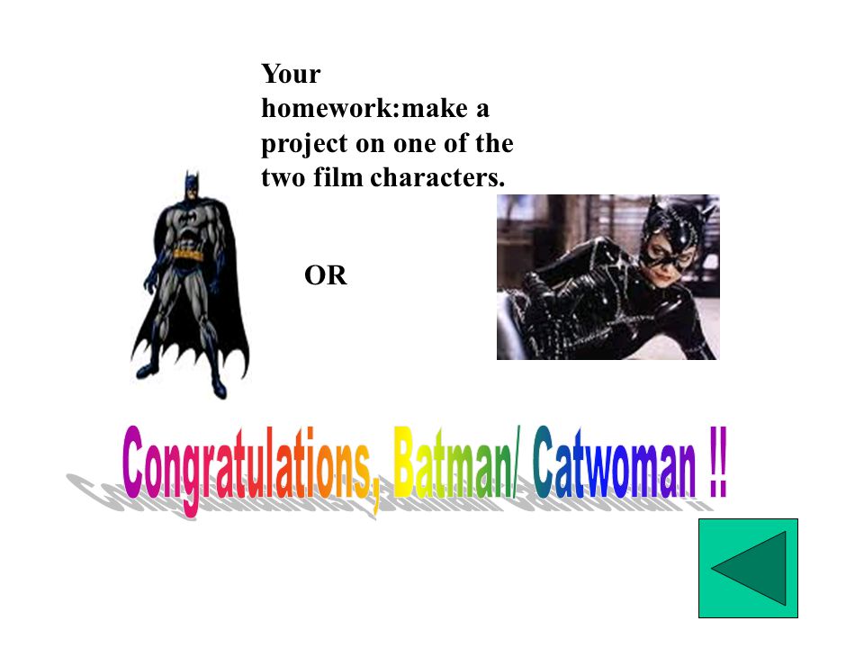 Congratulations, Batman/ Catwoman !!