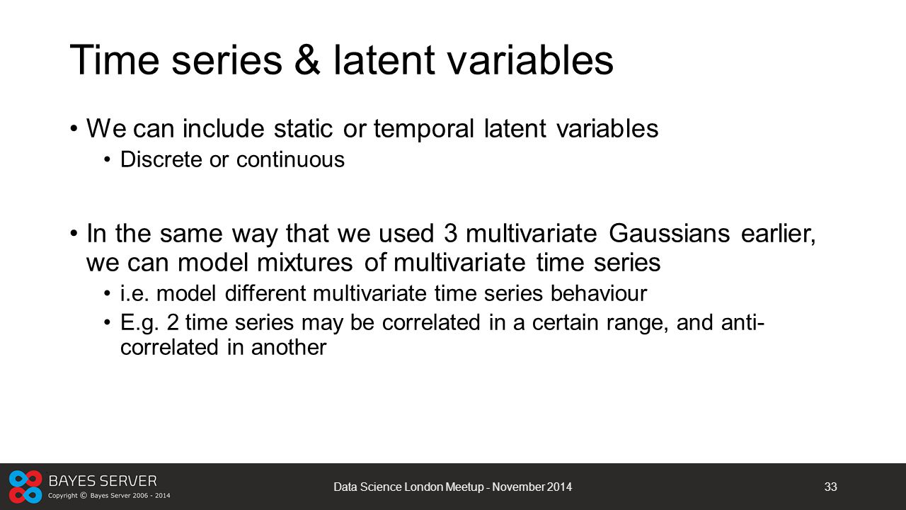 Time series & latent variables