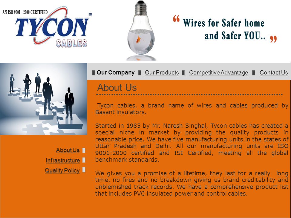 Company Presentation Tycon Pvc Wires Cables Tycon Cables Ppt Video Online Download
