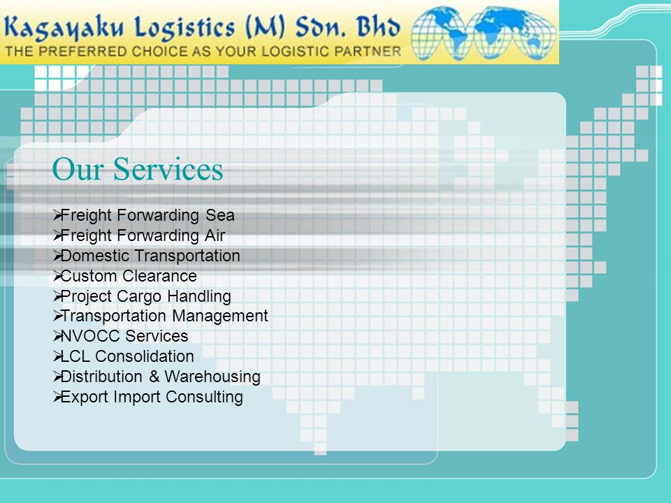 Our Services Freight Forwarding Sea Freight Forwarding Air