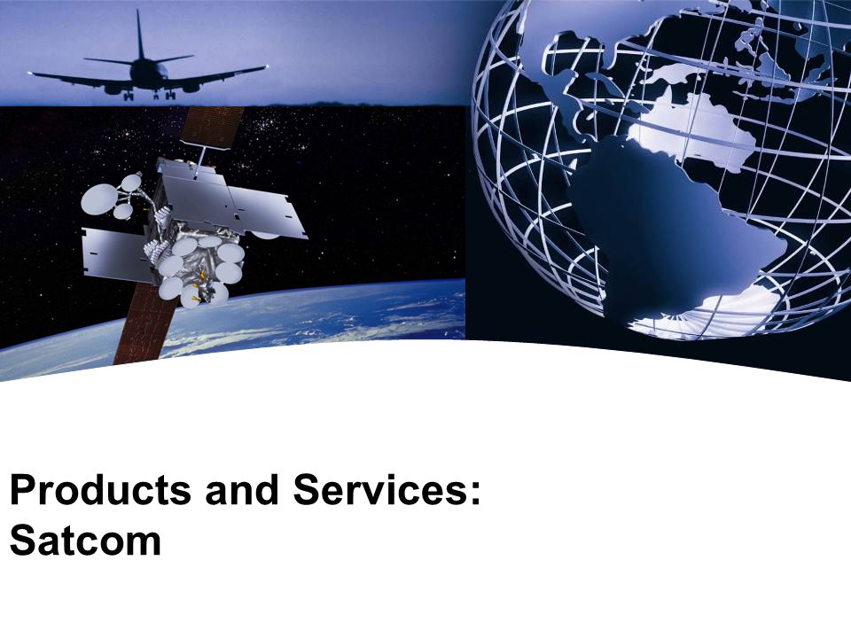 Products and Services: Satcom