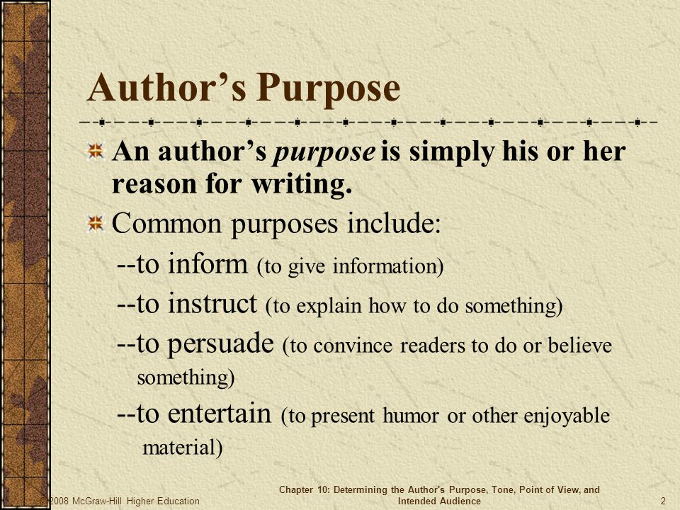 An author's purpose by tonybest12337 on emaze