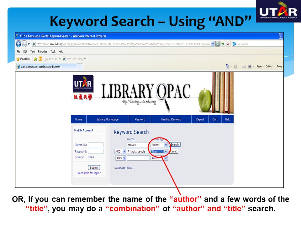 Keyword Search – Using AND
