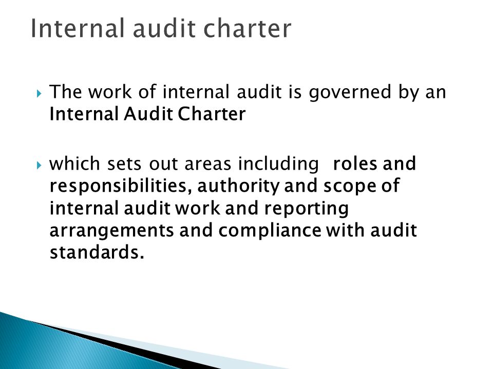Internal audit charter