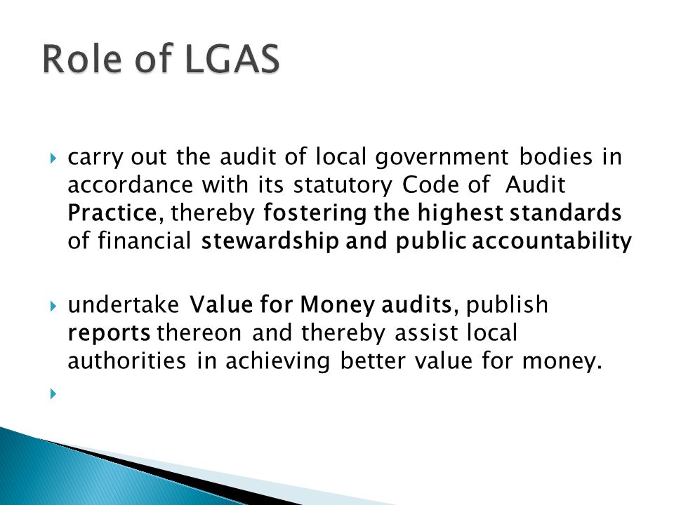 Role of LGAS