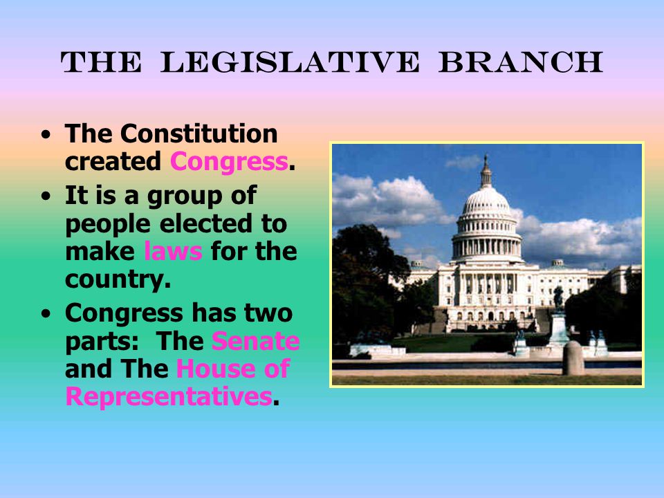 The legislative branch