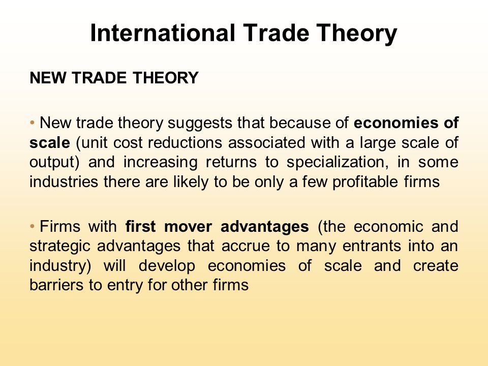 new trade theory example