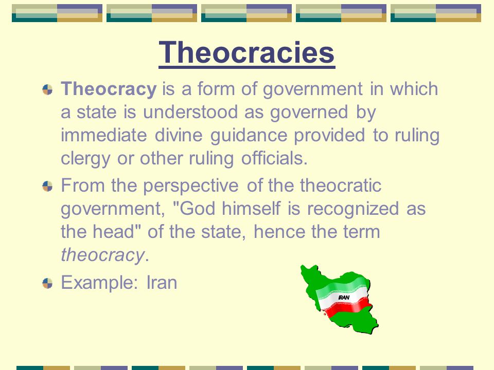 Theocracies