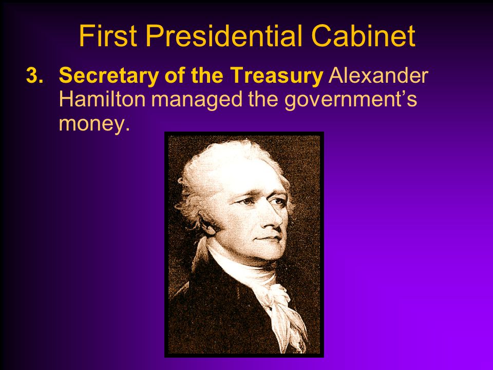 First Presidential Cabinet