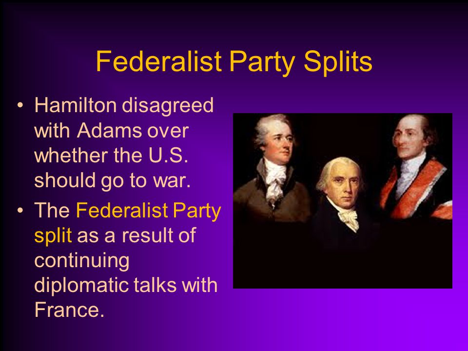 Federalist Party Splits