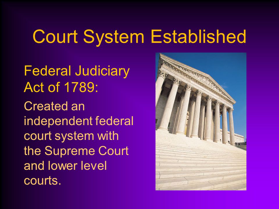 Court System Established