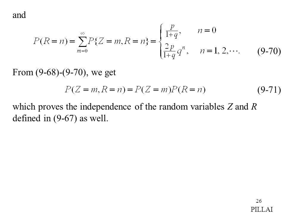 which proves the independence of the random variables Z and R