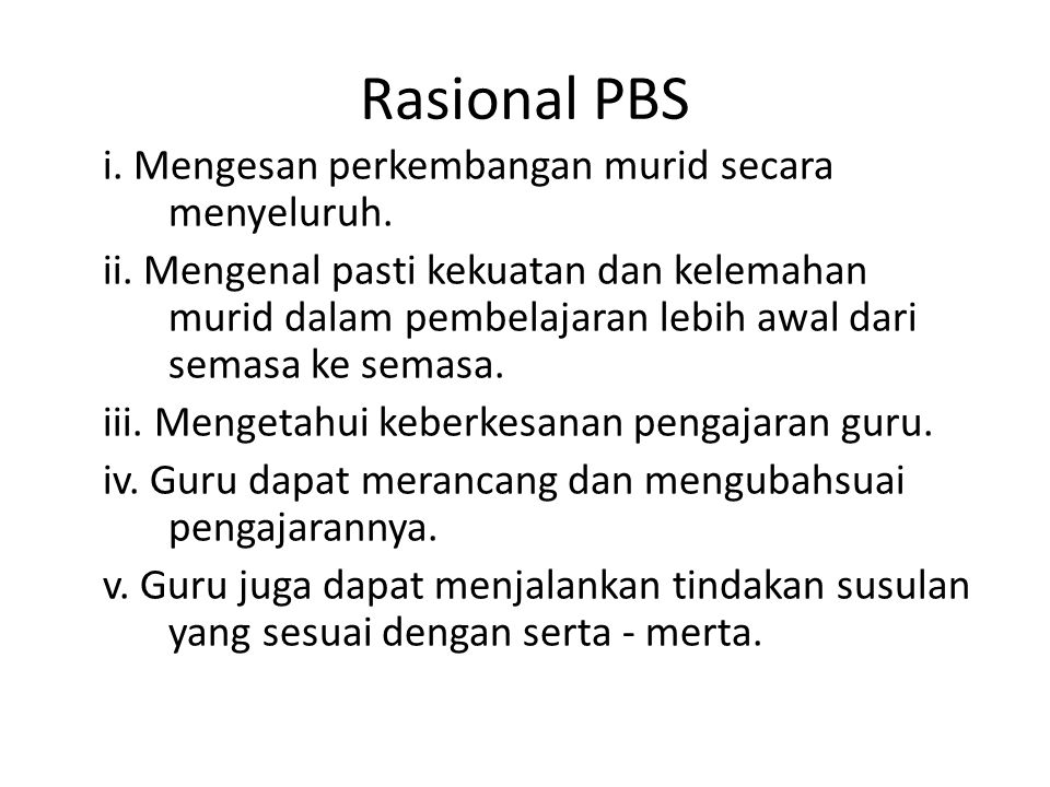 Rasional PBS