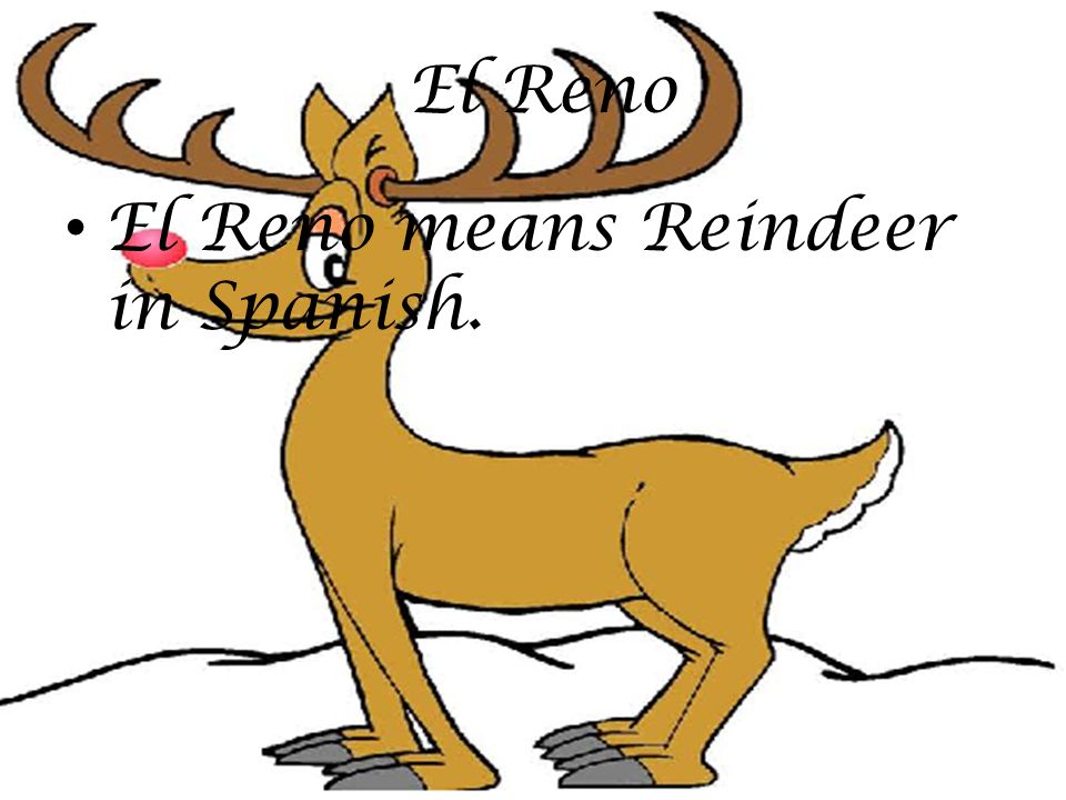 El Reno El Reno means Reindeer in Spanish.