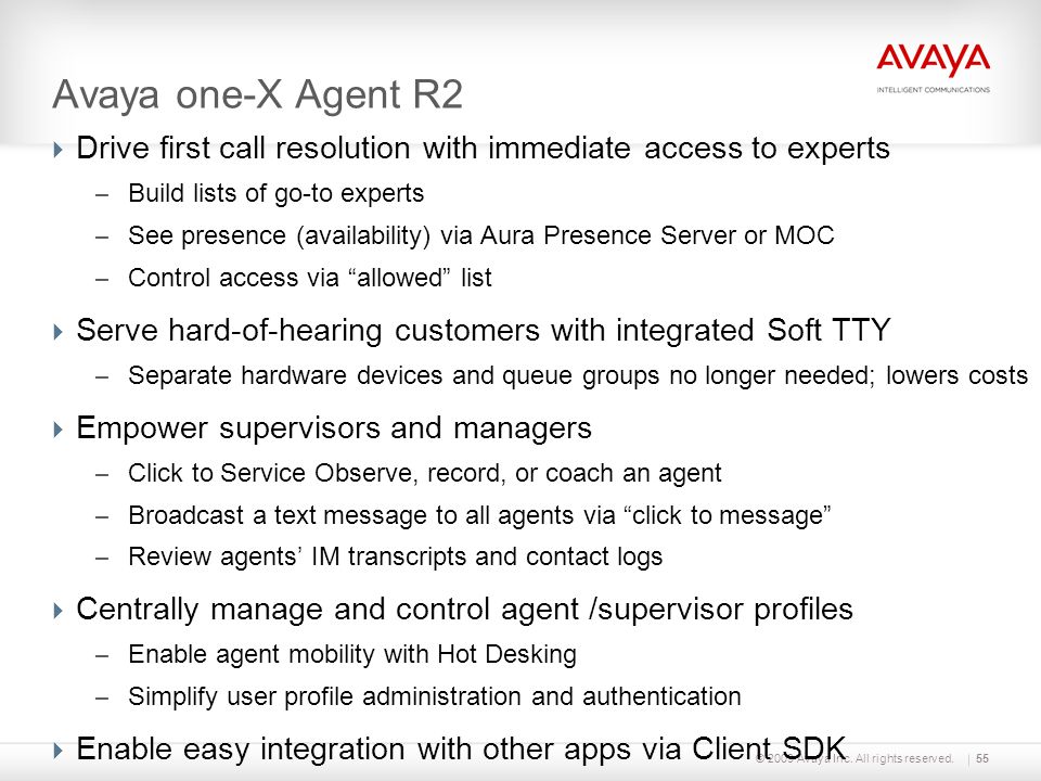 Avaya one-X® Agent Mike Harwell Contact Center Product Management - ppt