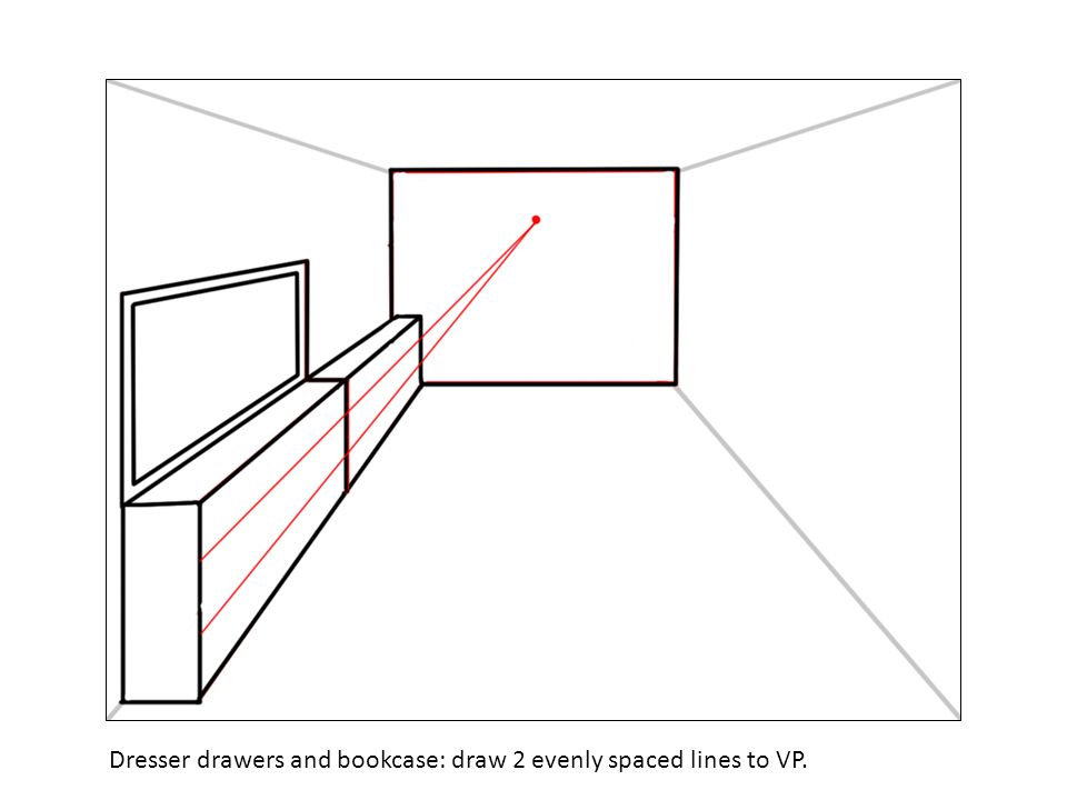 Drawing Furniture Using One Point Perspective Ppt Video Online