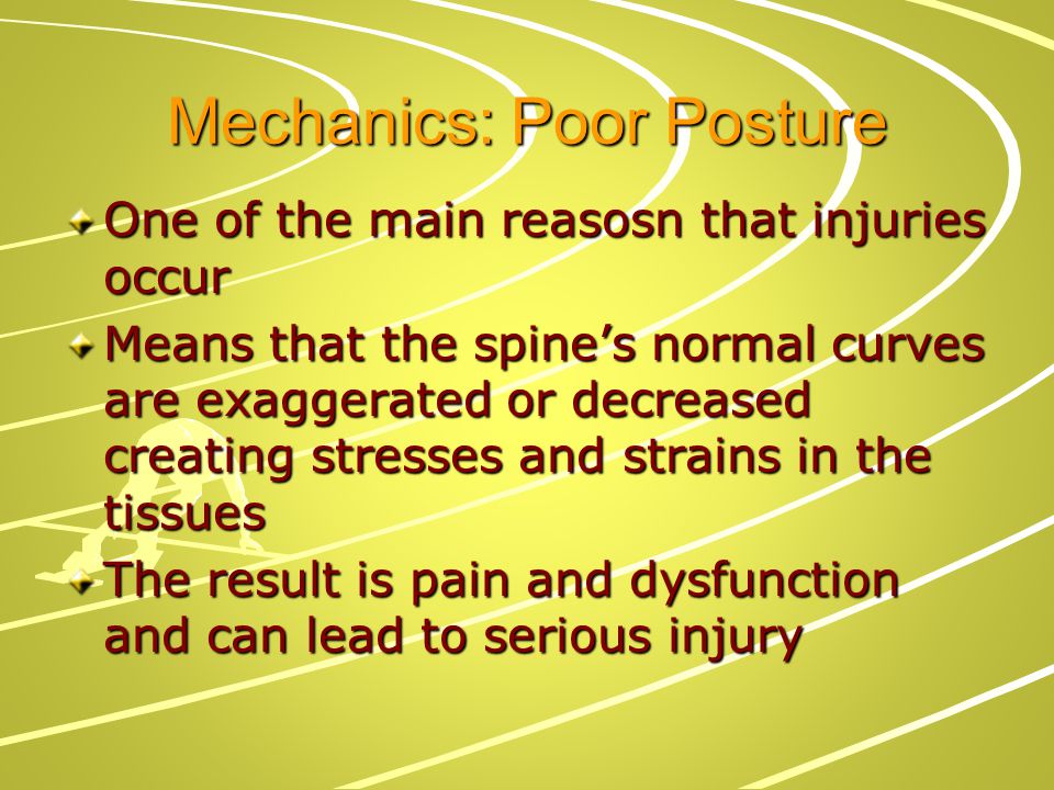 Mechanics: Poor Posture