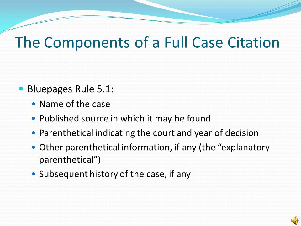 Case Names In Citations Ppt Download