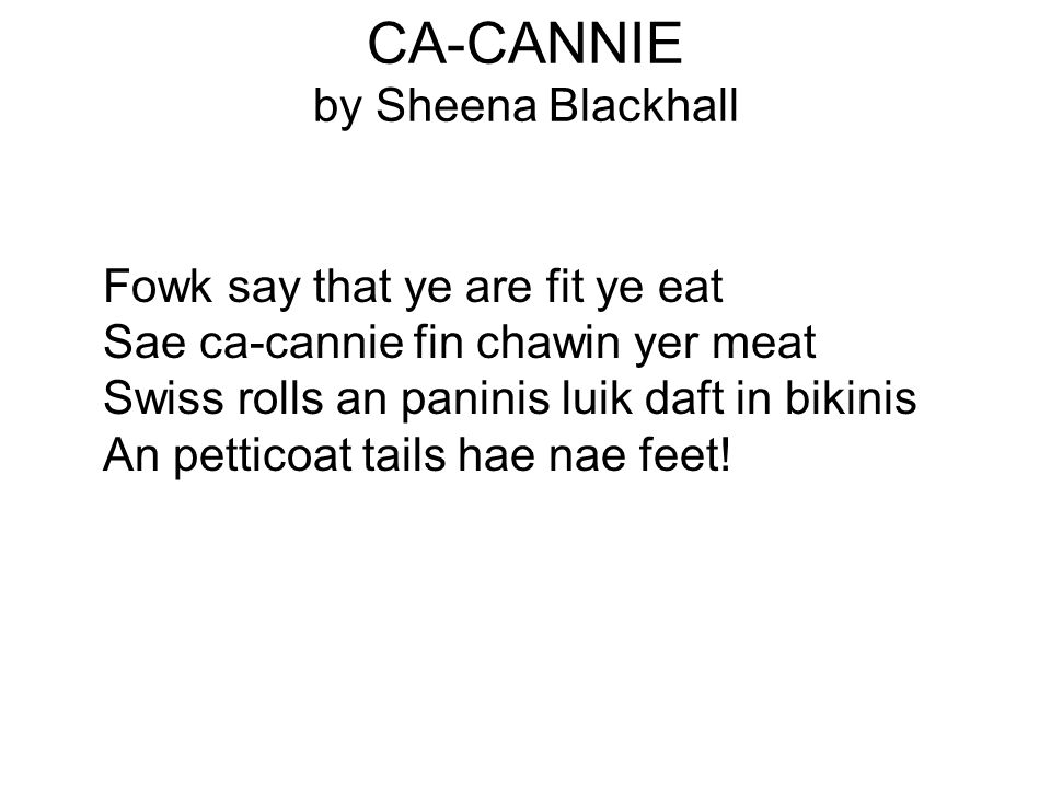 CA-CANNIE by Sheena Blackhall