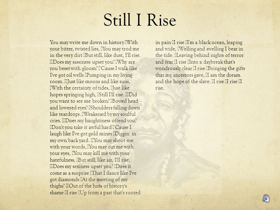 Still i Rise by Maya Angelou. Still a Rise перевод. Still i Rise перевод на русский.