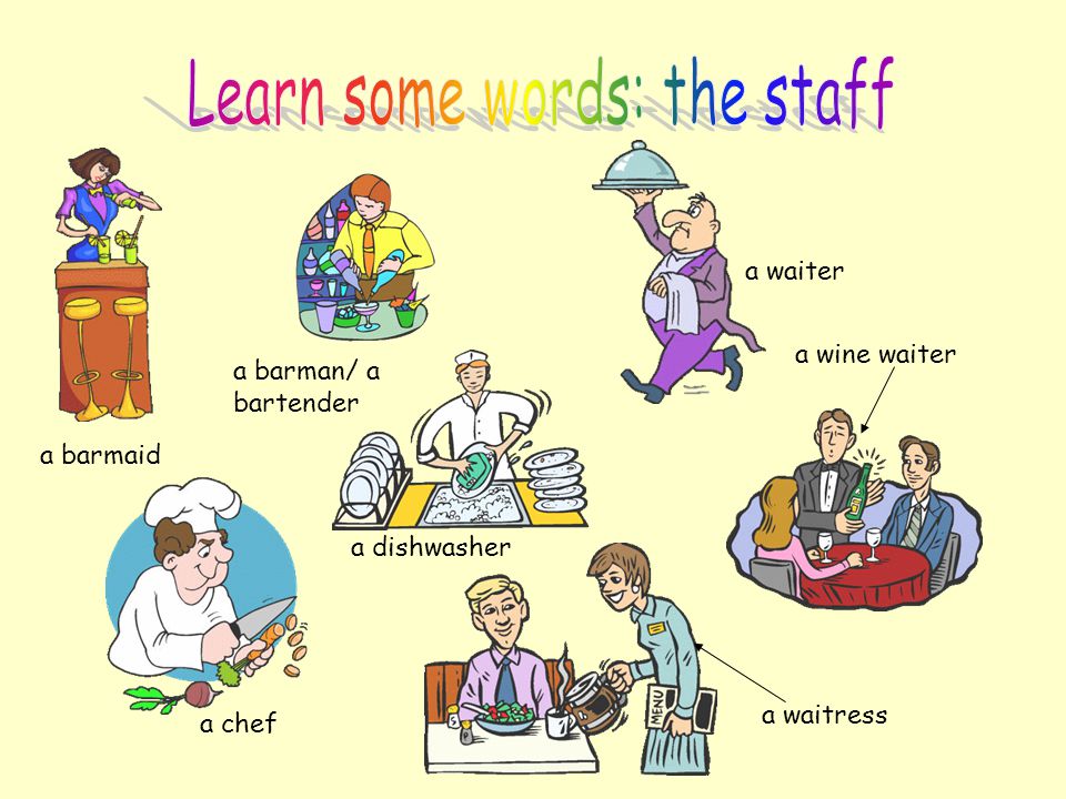Learn some words: the staff