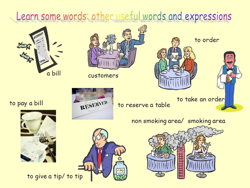 Learn some words: other useful words and expressions