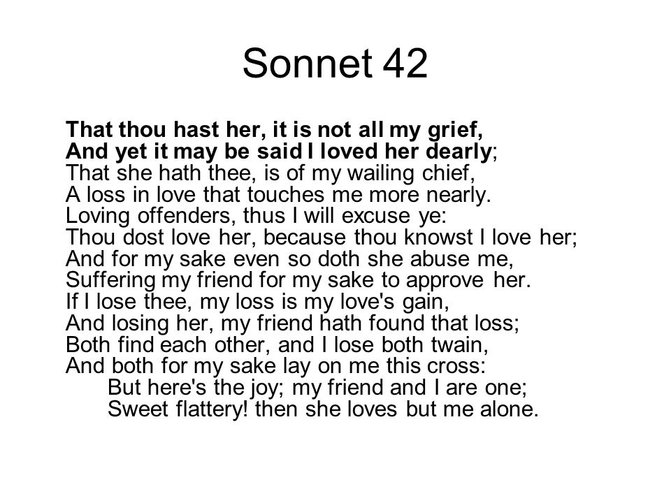 sonnet 42