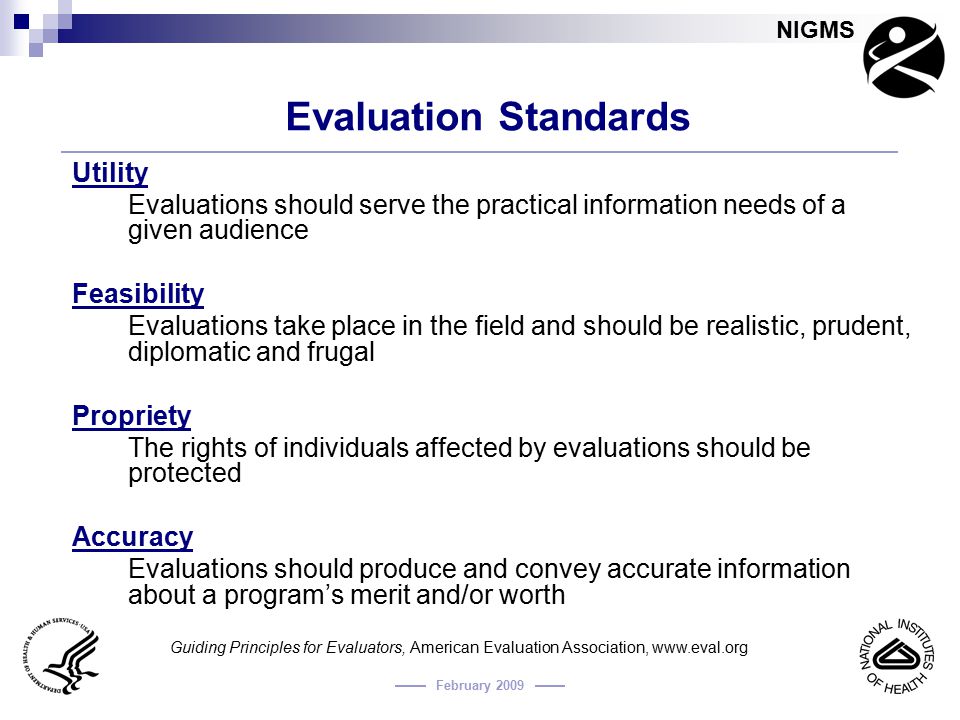 Evaluation Standards Utility