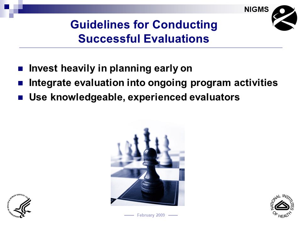 Guidelines for Conducting Successful Evaluations