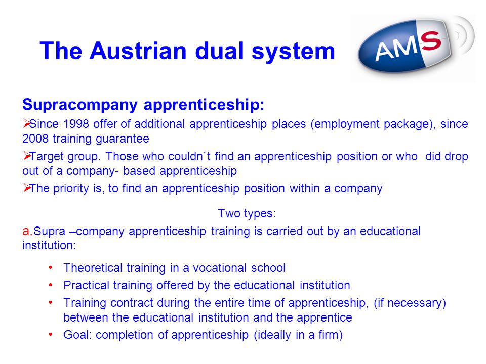 The Austrian dual system