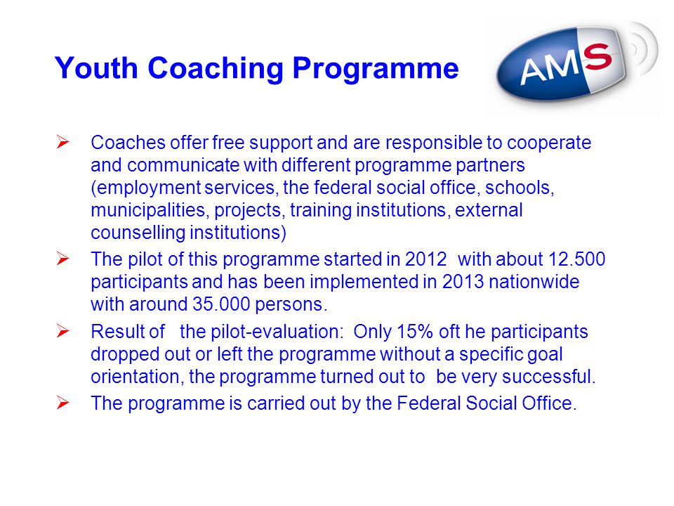 Youth Coaching Programme