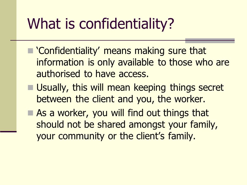 Privacy and Confidentiality - ppt video online download
