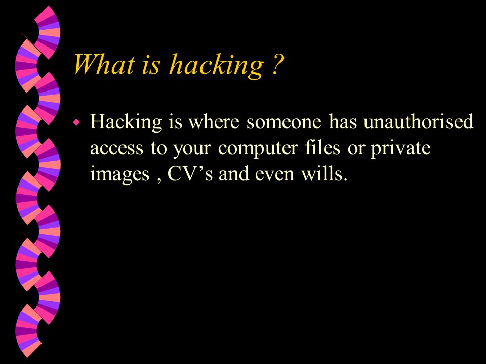 What is hacking .