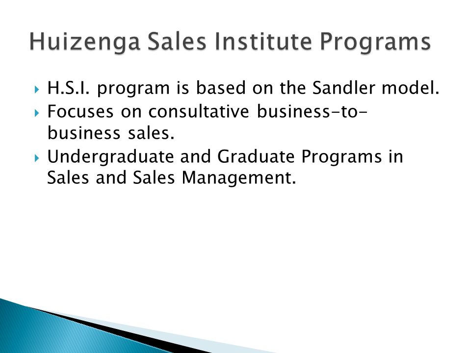 Huizenga College of Business Marketing Blog: Does the Salesperson