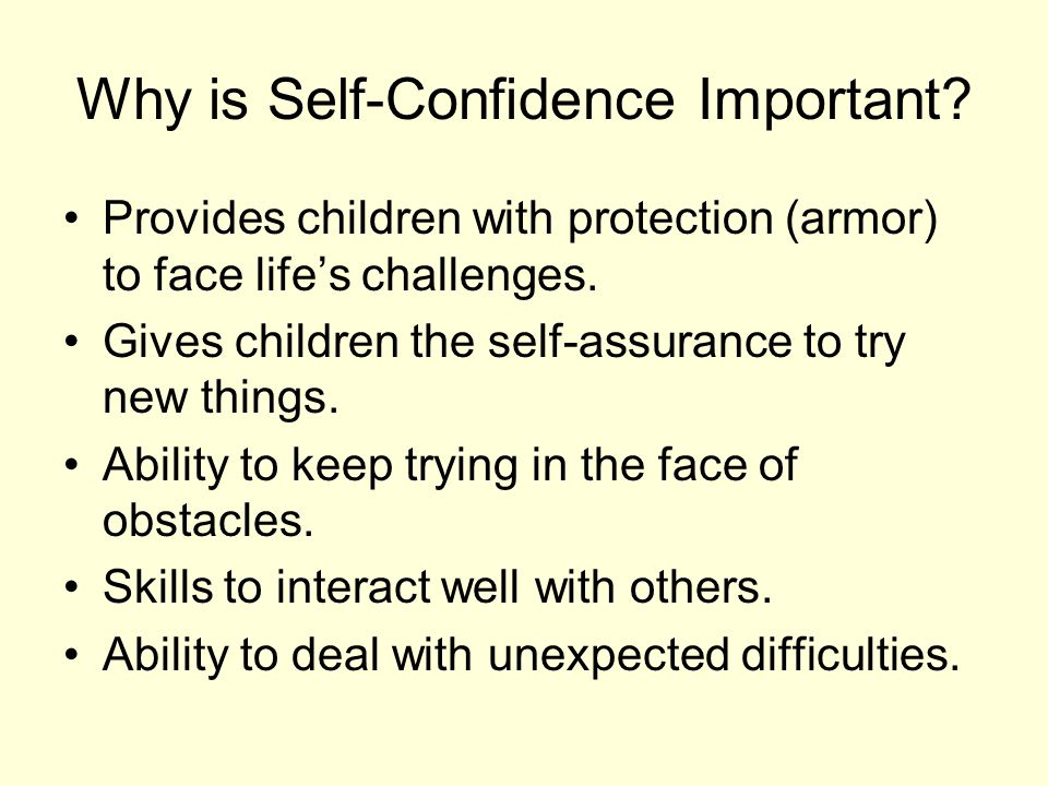 importance of self confidence in students life