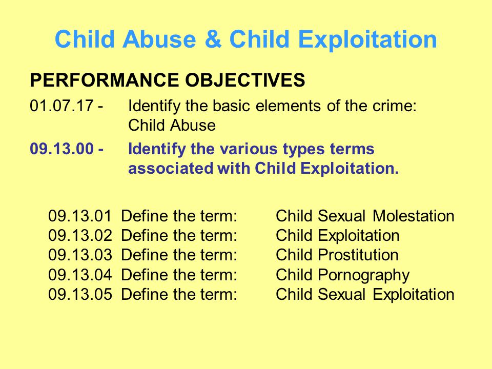 Child Abuse Child Exploitation Ppt Download