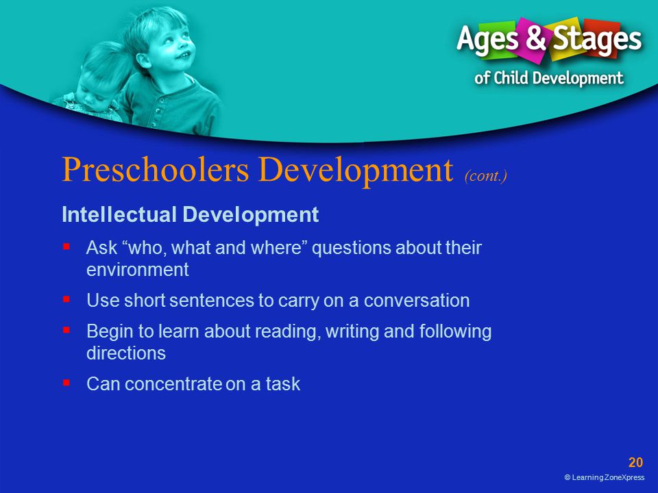 Preschoolers Development (cont.)