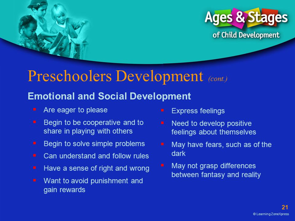 Preschoolers Development (cont.)