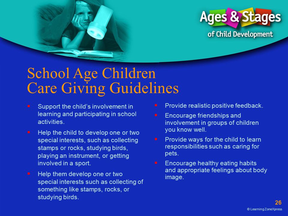 School Age Children Care Giving Guidelines