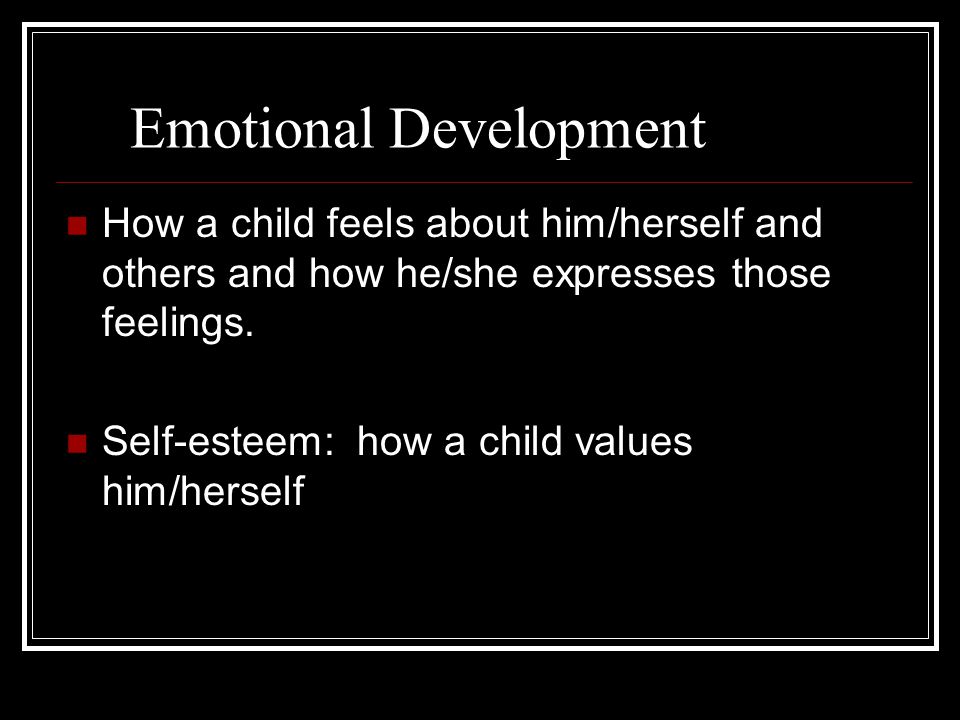 Emotional Development