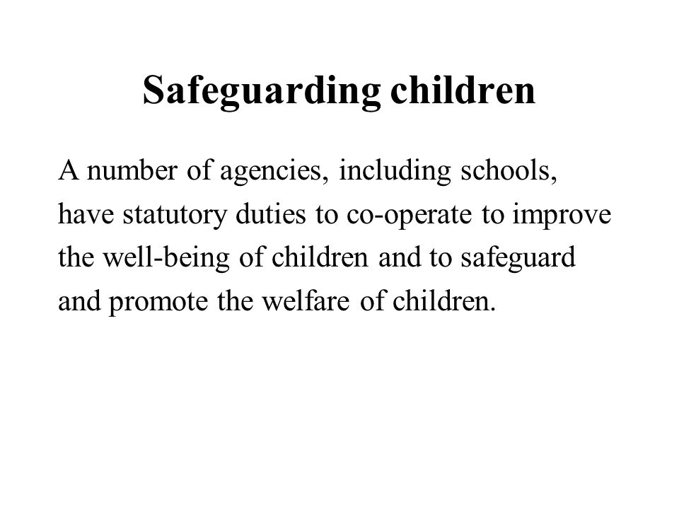 Safeguarding children
