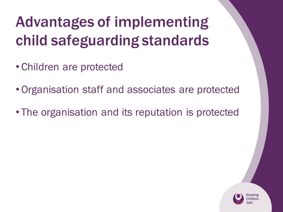 Advantages of implementing child safeguarding standards