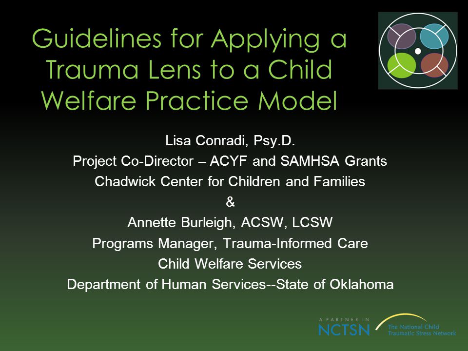 Guidelines for Applying a Trauma Lens to a Child Welfare Practice Model